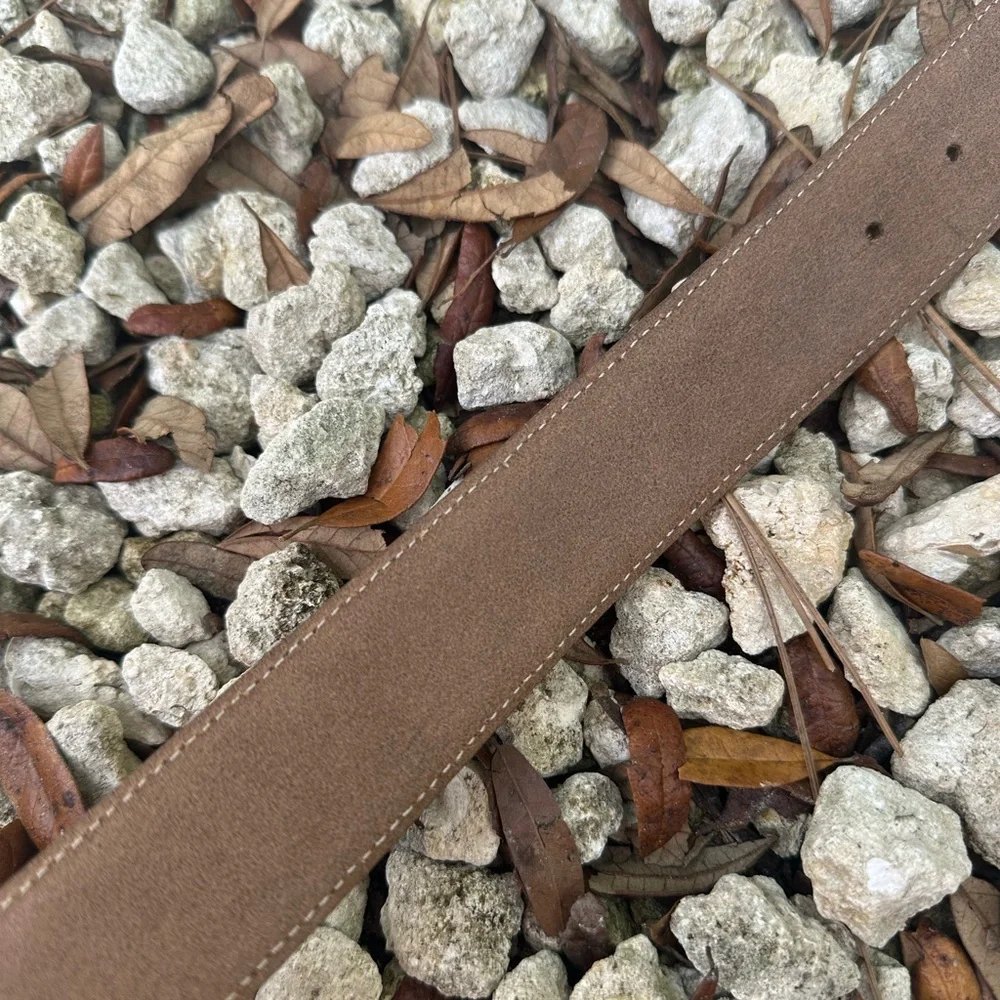 GG Gucci Emblematic Marmont Brown Leather Belt Silver Buckle L - Picture 13 of 15